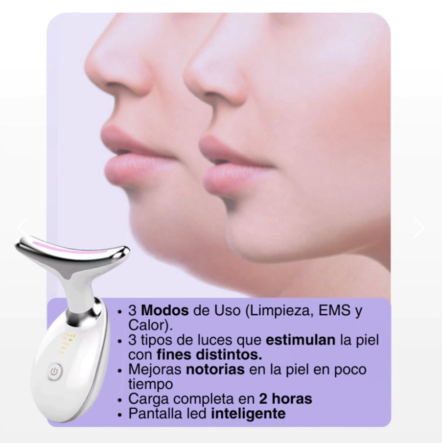 3x1 Depiladora facial+masajeador facial y reductor de papada