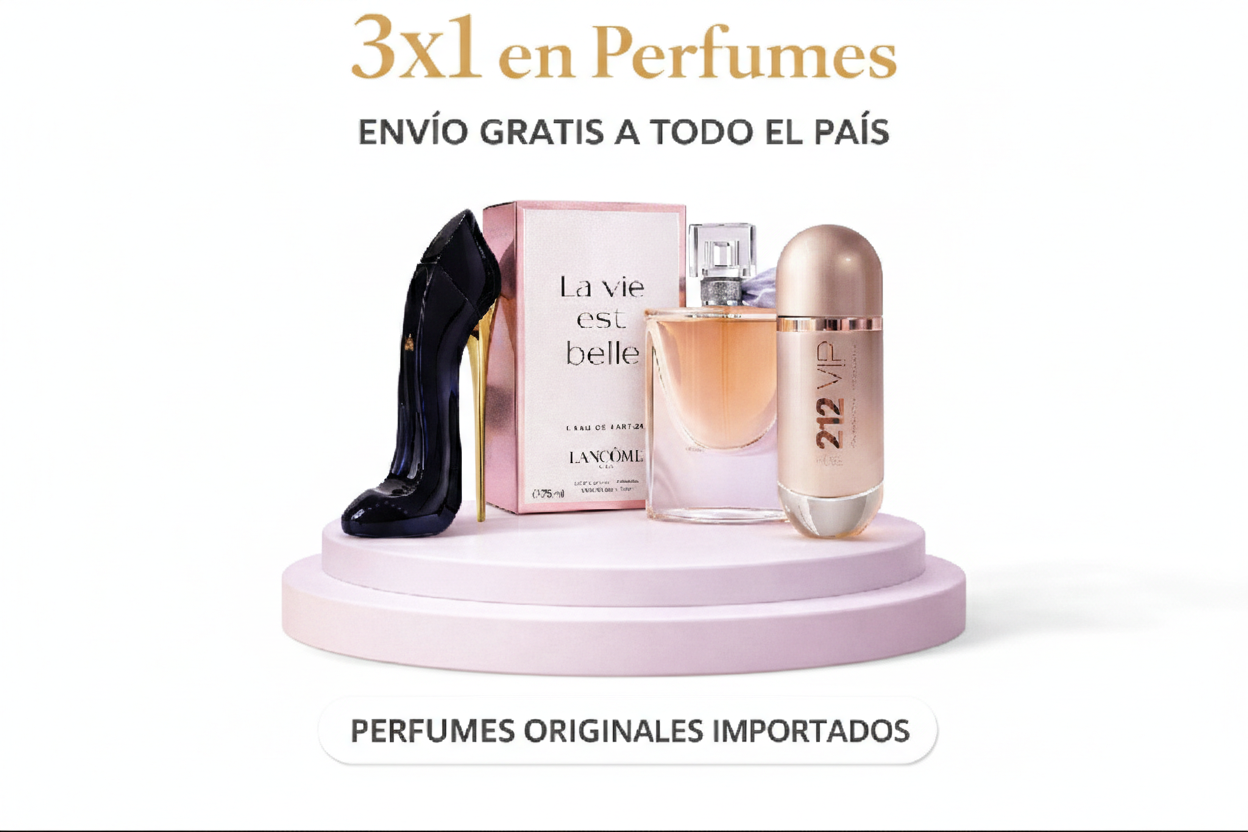 3X1 MAS VENDIDO:importados lancome paris,212 vip rose,good girl
