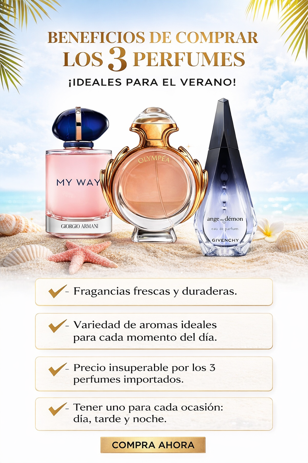 ‼️3x1 IMPERDIBLE! Armani,givenchy y paco rabannne , para todo el día🔥✨