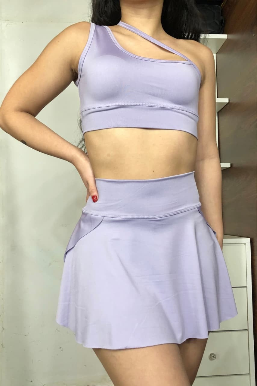 OFERTA 3x1 conjunto short pollera+ top gym